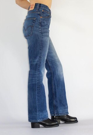 VINTAGE 00'S MID RISE KICK FLARE LEVI JEANS