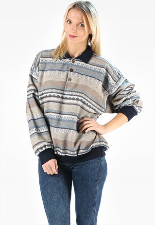 AZTEC SHIRT GRUNGE JUMPER