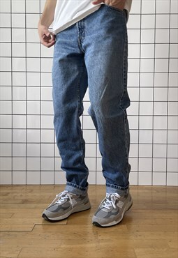 Vintage LEVIS 550 Jeans Denim Pants 90s Washed Blue 