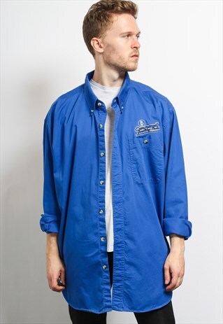 VINTAGE COTTON SHIRT BLUE