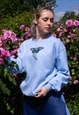 Eloise Butterfly Pastel Blue Sweater