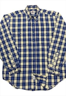 Levi's Vintage Men's Navy & Yellow Check Cotton Shirt