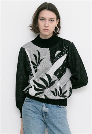 ABSTRACT FLORAL JUMPER