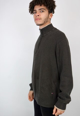 VINTAGE 90'S TOMMY HILFIGER 1/4 ZIP SWEATSHIRT