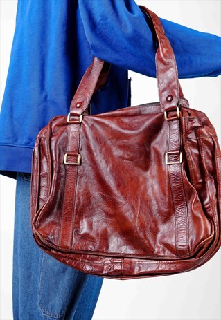 VINTAGE LEATHER TOTE BAG SB31
