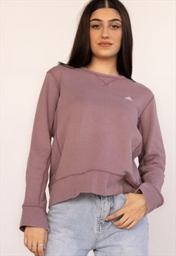 Vintage Y2K Adidas Sweatshirt in Purple M