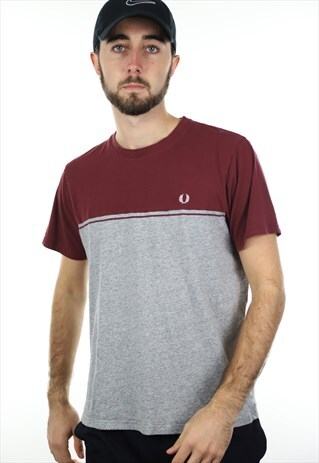 VINTAGE FRED PERRY SMALL LOGO T SHIRT TEE