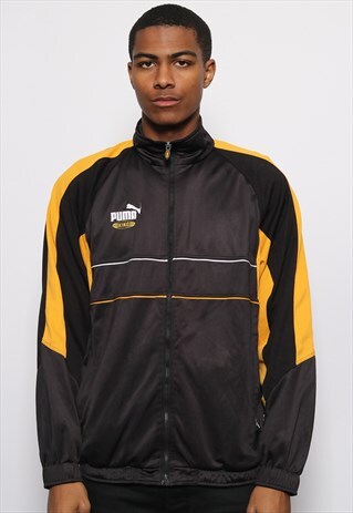 VINTAG PUMA KING LOGO TRACK JACKET BLACK