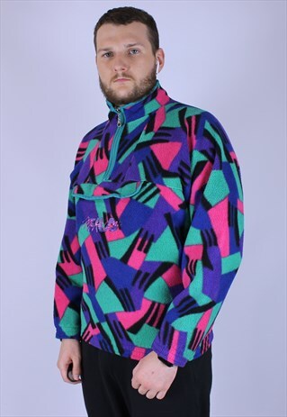 FILA VINTAGE FLEECE JUMPER RARE LOGO MAGIC LANE