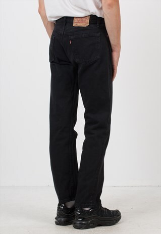 VINTAGE BLACK LEVI'S 501 FIT DENIM JEANS