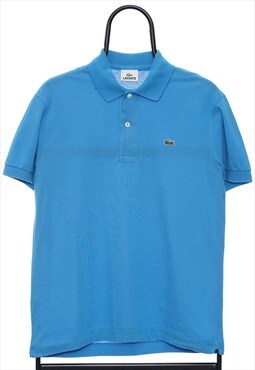 Vintage Lacoste Logo Blue Polo Shirt Mens