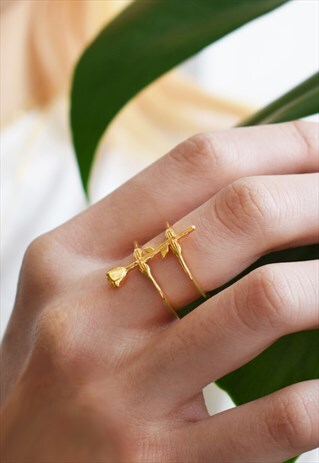 HANDMADE HANDS AND ROSE RING GOLD
