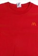 VINTAGE  GILDAN SWEATSHIRT MCDONALDS CREWNECK RED SMALL