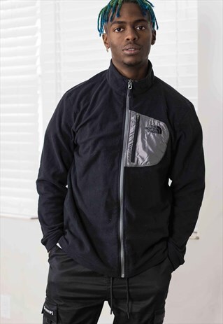 VINTAGE THE NORTH FACE FILL ZIP FLEECE JACKET LOGO 90S M 8.9