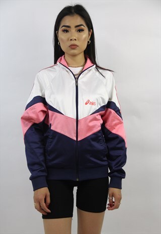VINTAGE ASICS PATTERNED 90'S SPORTS JACKET