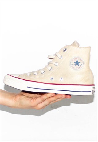 RETRO BEIGE SUEDE HI-TOP CONVERSE UK 4