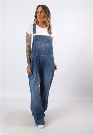 DENIM DUNGAREES LONDON JEAN WIDE TAPERED UK 16 (8BO)