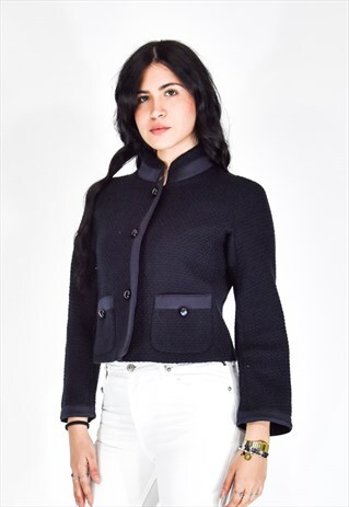 ARMANI COLLECTIONS CLASSIC BLUE JACKET