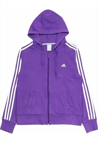 VINTAGE 90'S ADIDAS HOODIE SPELLOUT ZIP UP