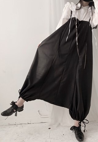 YAMAMOTO-STYLE DROP-CROTCH OVERALLS