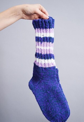 70'S STYLE HANDMADE COZY WARM WINTER SOCKS
