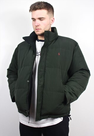 90'S/00'S RARE RETRO REVERSIBLE PUFFER JACKET