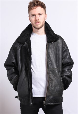 VINTAGE LEATHER AVIATOR JACKET