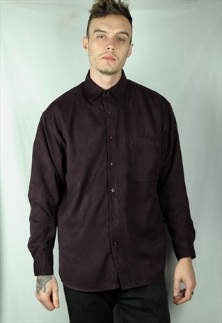 PLUM PATTERNED SHIRT
