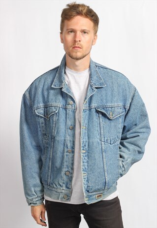 VINTAGE FLEECED LINED DENIM JACKET