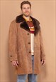 VINTAGE 70'S MEN SUEDE COAT IN BROWN