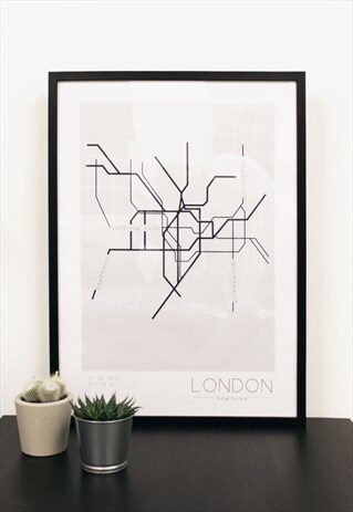 LONDON UNDERGROUND PRINT POSTER