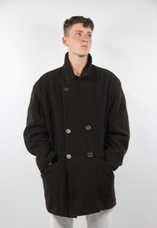 VINTAGE TRUSSARDI BROWN WINTER COAT