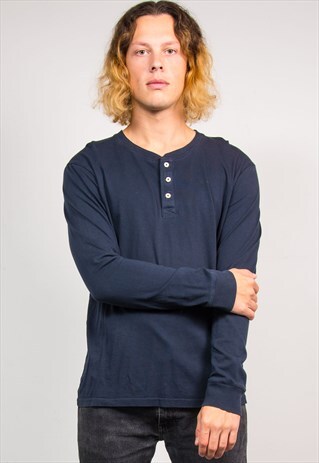 VINTAGE 90'S NAVY CARHARTT LONG SLEEVE T-SHIRT