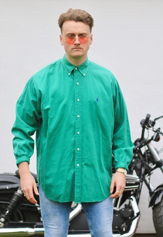 RALPH LAUREN BLAIRE USA MINT GREEN VINTAGE SHIRT