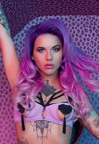 FAYE LILAC PEEK CUP BRA A-D CUPS