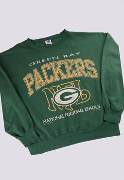 Vintage   Sweatshirt Green Medium Packers Crewneck
