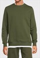 54 Floral Essential Jumper Sweater Pullover - Khaki Green