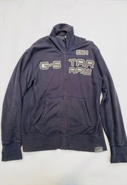Vintage 90s G-Star Full Zip Embroidered Sweatshirt