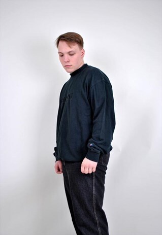 VINTAGE FULL BLACK BISON SWEATSHIRT