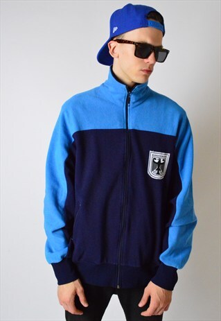 VINTAGE 70S BLUE ARMY TRACK JACKET