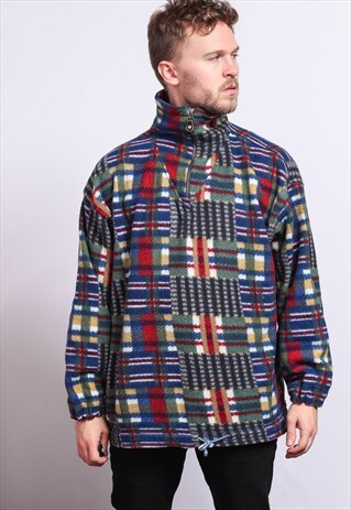 VINTAGE HALF ZIP FLEECE TOP