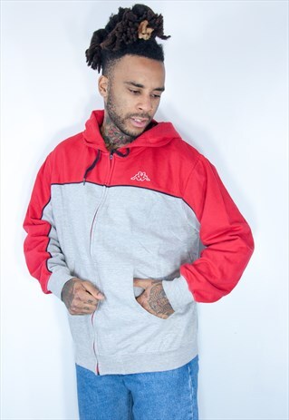 KAPPA VINTAGE HOODIE RED