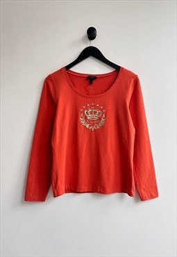 Escada Orange Longsleeve Tee