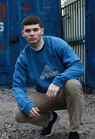 VINTAGE BLUE ADIDAS SWEATSHIRT