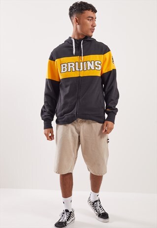 VINTAGE REEBOK BOSTON BRUINS ZIP-UP HOODIE