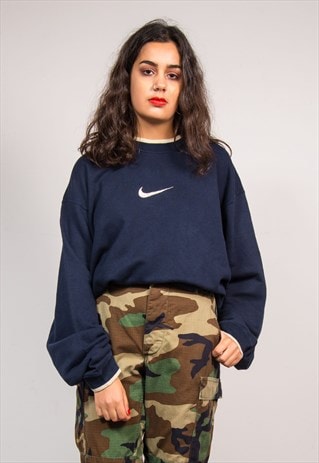 90'S NAVY BLUE NIKE SWEATSHIRT JUMPER