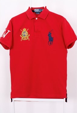 Polo Ralph Lauren Polo T-Shirt in red colour, Vintage.