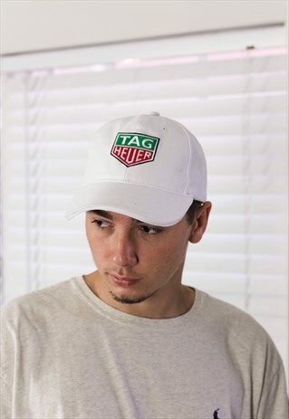 VINTAGE TAG HEUER BASEBALL CAP LOGO 90S X 3.4