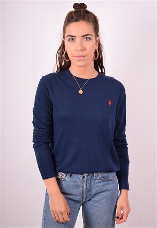 POLO RALPH LAUREN WOMENS VINTAGE JUMPER SWEATER SMALL 90S