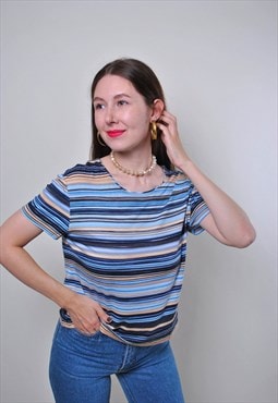 Vintage striped multicolor tshirt 